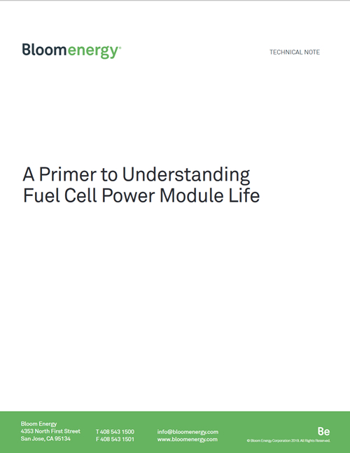 A Primer to Understanding Fuel Cell Power Module Life Technical Note