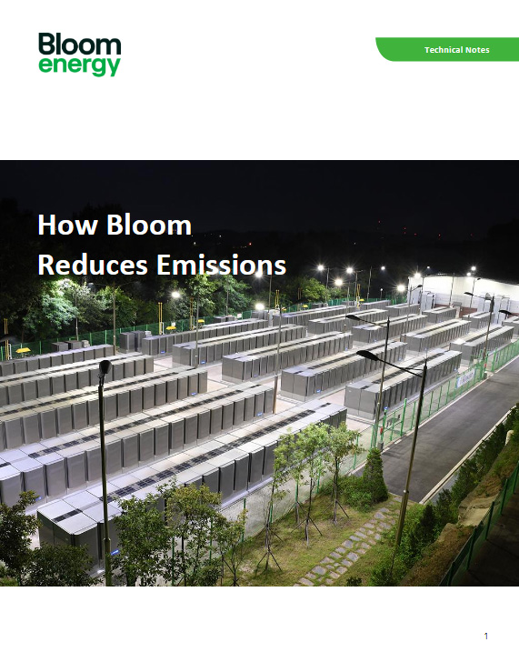 How Bloom Reduces Emissions Technical Note