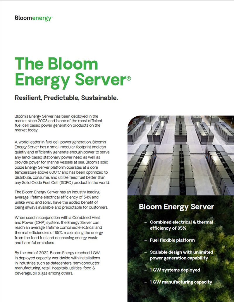 The Bloom Energy Server