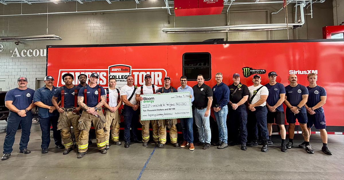 Bloom Energy Honors Gainesville Firefighters Who Prepare for the Moments That Matter