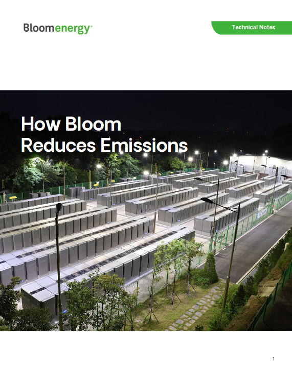 How Bloom Reduces Emissions Technical Note